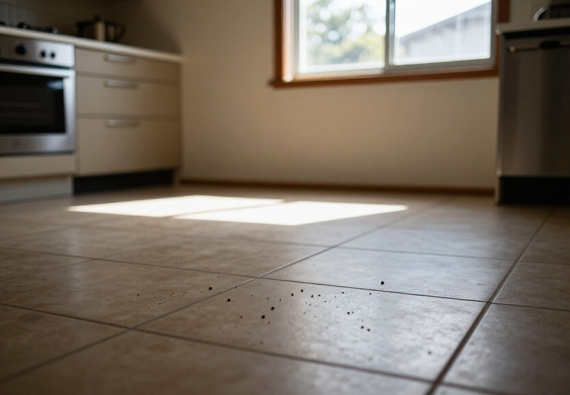 Ant-free kitchen bench after pest control